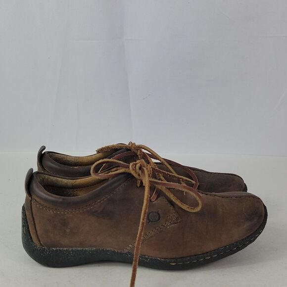 Born Sahara Brown Nubuck Leather Women's Shoes - Picture 2 of 16